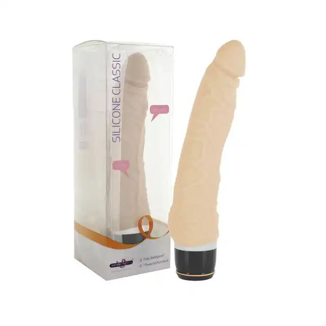 Silicone Classic Original Vibrator Natural - 7 programów.