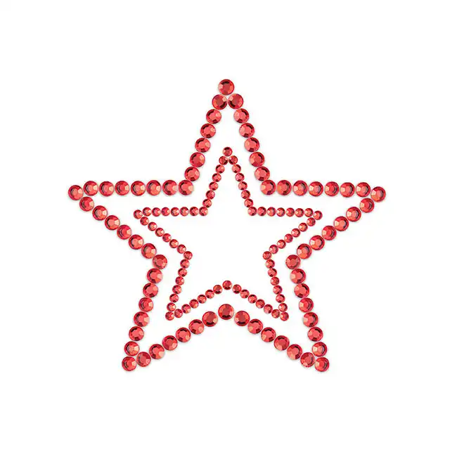 Bijoux Indiscrets - Mimi Star Red. Zmysłowe naklejki na sutki