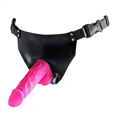 ToyJoy - Pink Powergirl - Strap-on  z lateksowymi majtkami, dla Pań. Mega Sale!