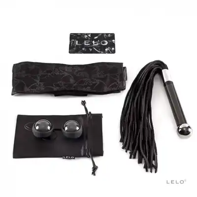 Lelo - Dare Me Pleasure Set. Zestaw: Kulki, pejcz, kajdanki.
