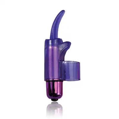PowerBullet - TINGLING TONGUE. Mini wibrator na palec. Unisex