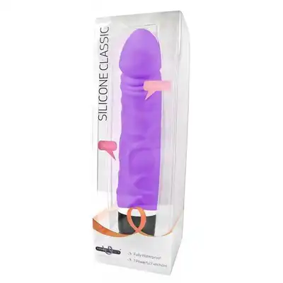 Silicone Classic Original Vibrator Purple