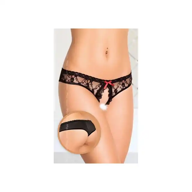 Softline - Panties - Koronkowe majteczki z dziurką.