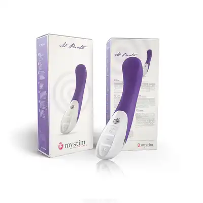Mystim - Al Punto Vibrator Purple. Klasyczny wibrator premium z funkcją travel lock i 40 konfiguracjami