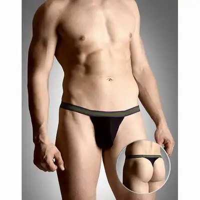 SoftLine - Stringi męskie 4496 Czarne.
