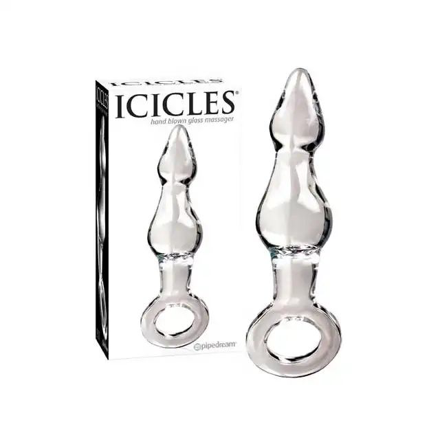 Icicles - Hand Blown Glass Massager No 13.