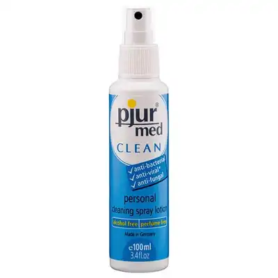 Pjur - Med Clean Spray. Płyn do higieny intymnej i do czyszczenia zabawek erotycznych.