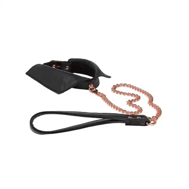 Entice - Chelsea Collar with Leash - Obroża z kołnierzykiem i smyczą.