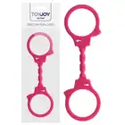 Toy Joy - Stretchy Fun Cuffs Pink - Silikonowe Kajdanki.