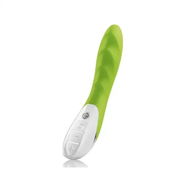 Mystim - Sassy Simon Vibrator Lime USB. Luksusowo teksturowany wibrator 