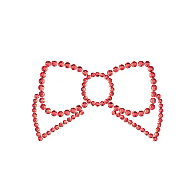 Bijoux Indiscrets - Mimi Bow Red. Zmysłowe naklejki na sutki