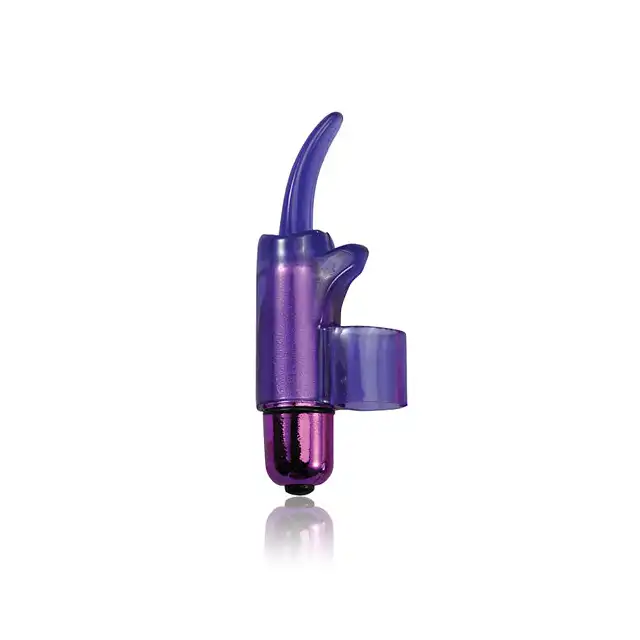 PowerBullet - TINGLING TONGUE. Mini wibrator na palec. Unisex