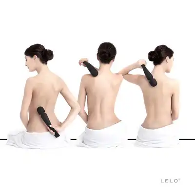 Lelo - Smart Wand Large Black. Wodoodporny masażer do ciała