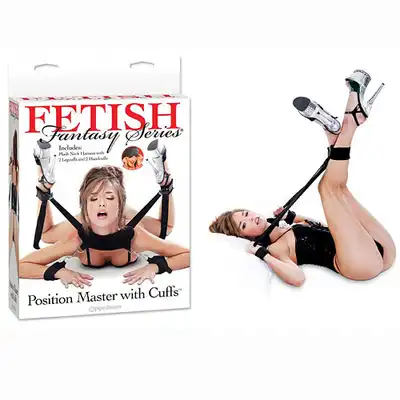 Fetish Fantasy - Position Master with Cuffs - Uprząż do zniewalania.