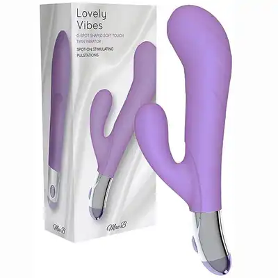 MAE B - Lovely Vibes G-Spot Twin Vibe Purpl