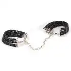 Bijoux Indiscrets - Plaisir Nacre Black. Perłowe kajdanki.