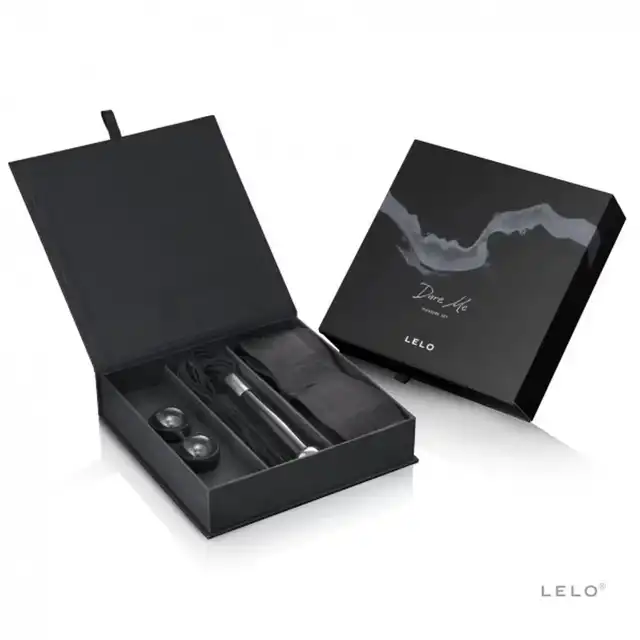Lelo - Dare Me Pleasure Set. Zestaw: Kulki, pejcz, kajdanki.