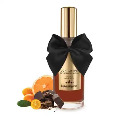 Bijoux Indiscrets -Warming massage oil - dark chocolate&amp;citrus