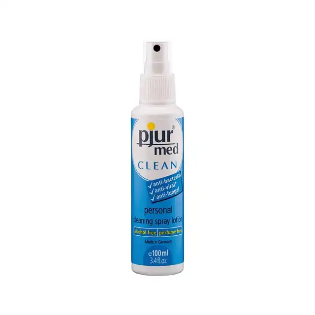 Pjur - Med Clean Spray. Płyn do higieny intymnej i do czyszczenia zabawek erotycznych.