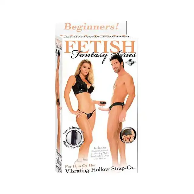 Fetish Fantasy - Hollow Strap-On. DStrap-On dla niej lub dla niego. Wibrujący.