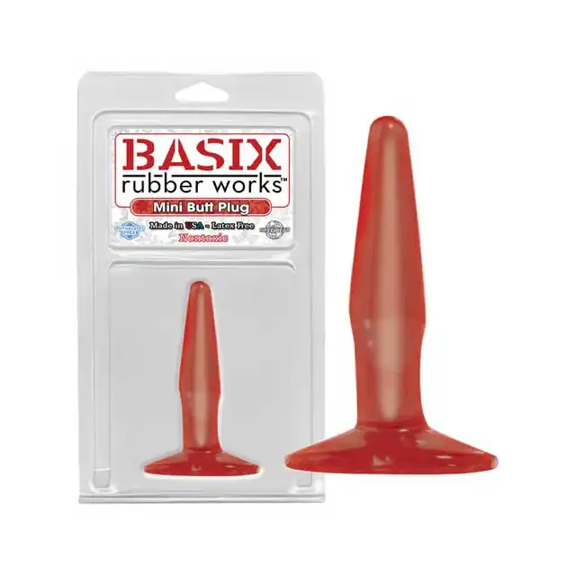 Basix - Mini Butt Plug. Cienka wtyczka analna z przyssawką.