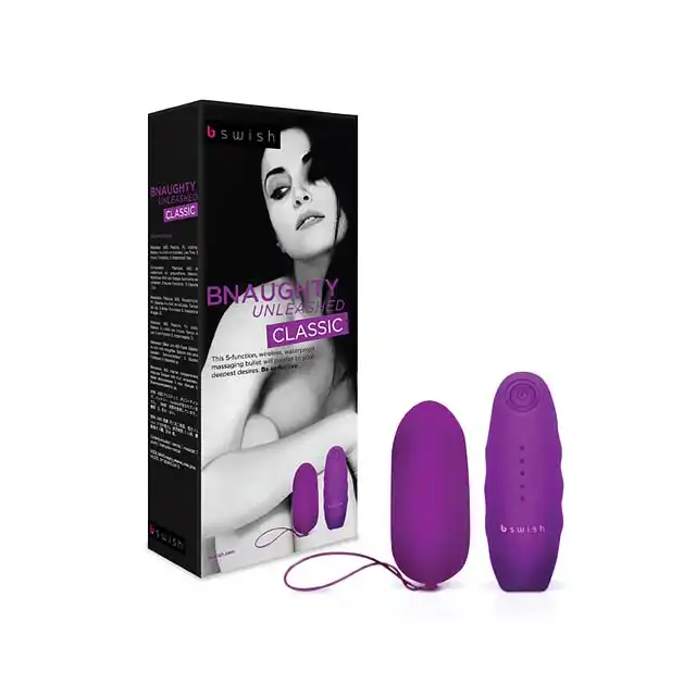 B Swish - bnaughty Unleashed Classic Grape - Bezprzewodowe jajeczko wibrujące.