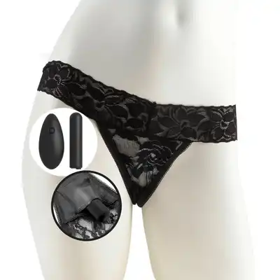 Fetish Fantasy - Remote Control Vibrating Panties - Stringi z wibrującym nabojem.