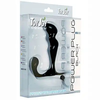 Toy Joy - Power Plug, prostate massager. Czarny stymulator prostaty. Najtaniej. Idealny.