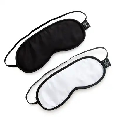 Fifty Shades of Grey - No Peeking. Satynowe opaski na oczy. 2 Sztuki.