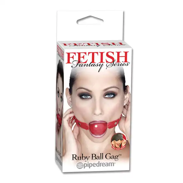 Fetish Fantasy - Ruby Ball Gag - Ognisty Knebel.