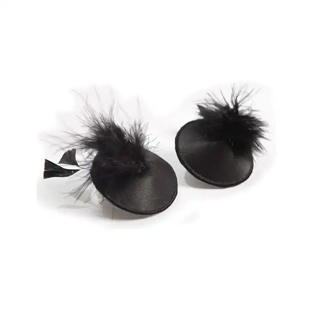 Bijoux Indiscrets - Burlesque Pasties Feathers. Zmysłowe nakładki na sutki. Mega sale!