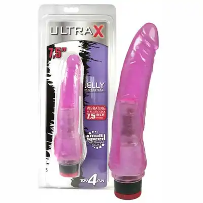 Toy 4 Fun - UltraX Pink - Realistyczny żelowy wibrator 19 cm