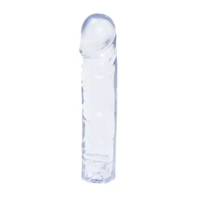 Doc Johnson - 8 Inch Classic Dong. Miękkie i wyjątkowo elastyczne dildo żelowe. Lśniące i przezroczyste 19cm czystej przyjemności