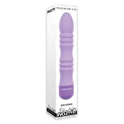 Evolved - Desire Violet. Wibrator o wielu żłobieniach stymulacyjnych, niezwykła moc z funkcjami które doprowadzą cię prosto do rozkoszy