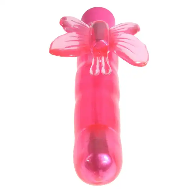 Evolved - Slenders Flutter Pink. Różowy wibrator do stymulacji punktu G oraz łechtaczki za pomocą skrzydełek motyla