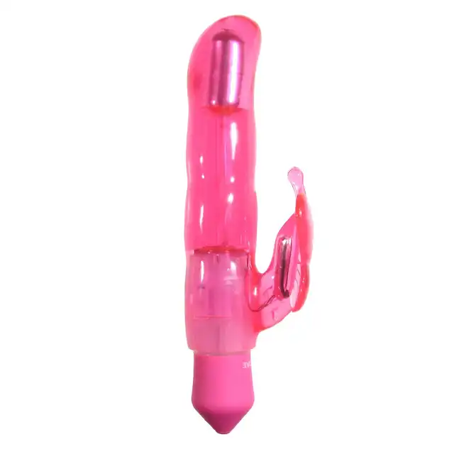 Evolved - Slenders Flutter Pink. Różowy wibrator do stymulacji punktu G oraz łechtaczki za pomocą skrzydełek motyla
