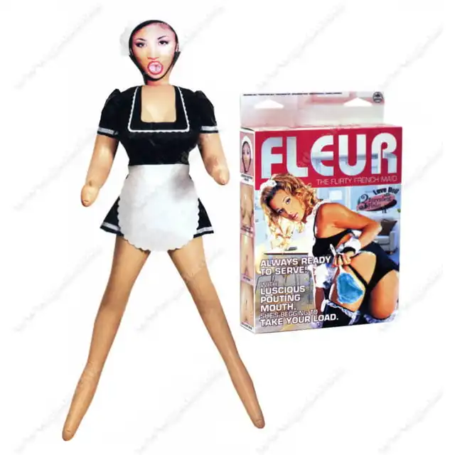 NMC - Fleur French Maid - lalka pokojówka, zawsze gotowa! Z trzema otworami