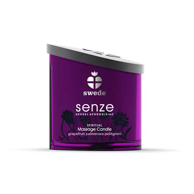 SWEDE - SENZE SPIRITUAL - Świeca do masażu na bazie naturalnych produktów i olejków: grejfrut, palmarosa, petitgrain