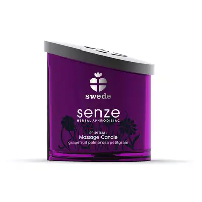 SWEDE - SENZE SPIRITUAL - Świeca do masażu na bazie naturalnych produktów i olejków: grejfrut, palmarosa, petitgrain