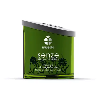 Swede- Senze świeca do masażu o zapachu eukaliptusa i pieprzu cytrynowego 150 ml. Mega Sale!