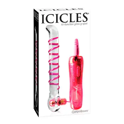 Icicles- No 4. szklany wibrator analny 