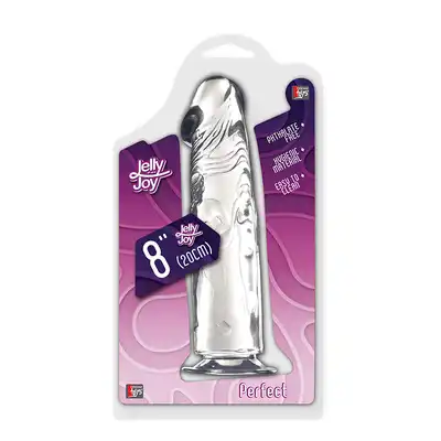 Dream Toys - 9inch Clear Dong. Transparentne dildo z grawerem ludzkich postaci 