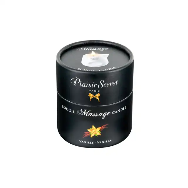 Plaisires Secrets Massage Candle Vanila. Świeca do masażu o zapachu Wanili 80ml.
