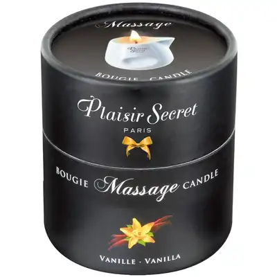 Plaisires Secrets Massage Candle Vanila. Świeca do masażu o zapachu Wanili 80ml.