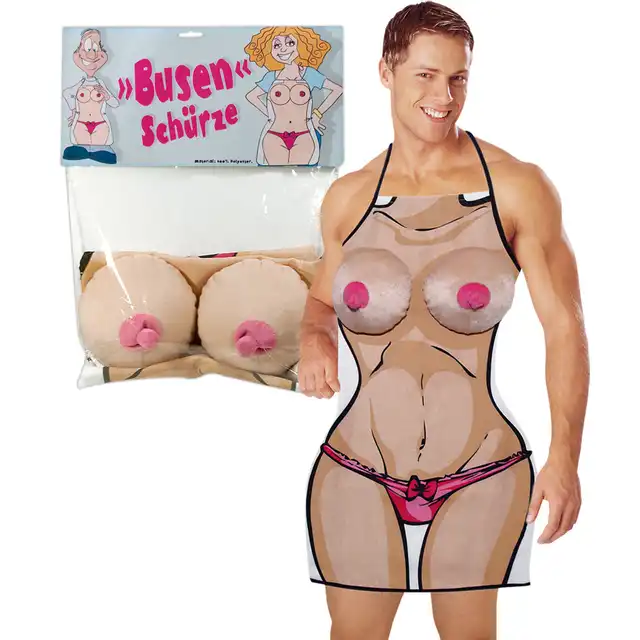Orion - Boobs Apron. Zabawny fartuch z pluszowymi  piersiami 