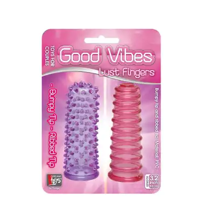 Dream Toys - Lust Fingers. Stymulujące nakładki na penisa. 