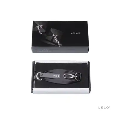 Lelo - Sutra Chainlink Cuffs . Ekskluzywne kajdanki z zamszu, jedwabiu i stali. Luksusowa rozkosz BDSM