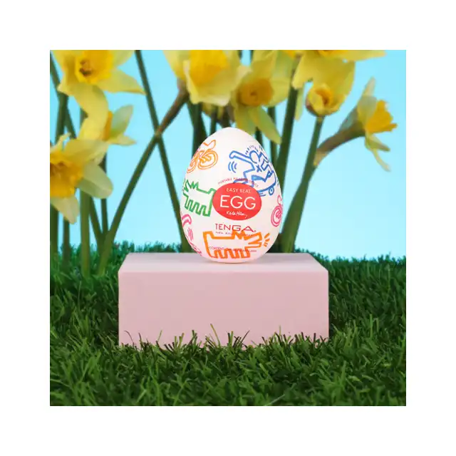 Tenga - Egg Keith Haring Street. Bestsellerowy masturbator dla mężczyzn