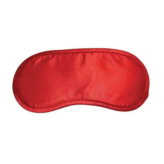 Sex &amp; Mischief - Satin Blindfold Red. Elegancka satynowa czerwona maska na oczy
