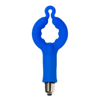 RocksOff - 4US 7-Speed Blue Ring. Ring na penisa ze stymulacją łechtaczki 